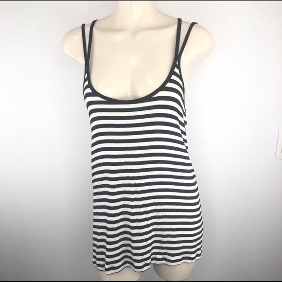 Rue21 Tops - Rue 21 striped long tank top tunic-sexy S white